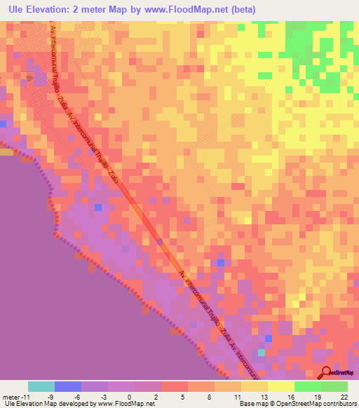Ule,Venezuela Elevation Map