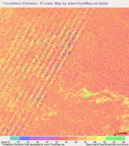 Torrealbero,Venezuela Elevation Map