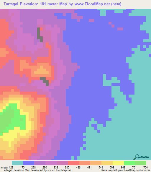 Tartagal,Venezuela Elevation Map