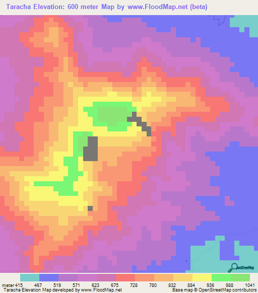 Taracha,Venezuela Elevation Map