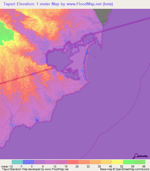 Tapuri,Venezuela Elevation Map