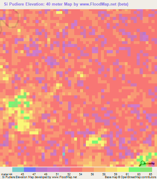 Si Pudiere,Venezuela Elevation Map