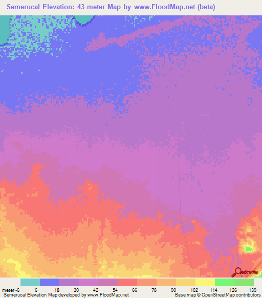 Semerucal,Venezuela Elevation Map