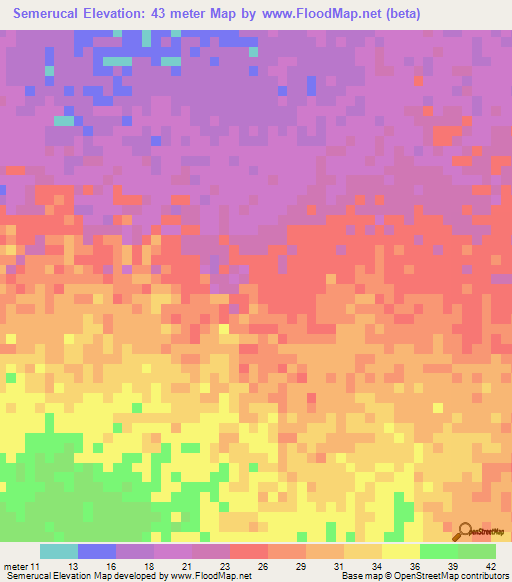 Semerucal,Venezuela Elevation Map