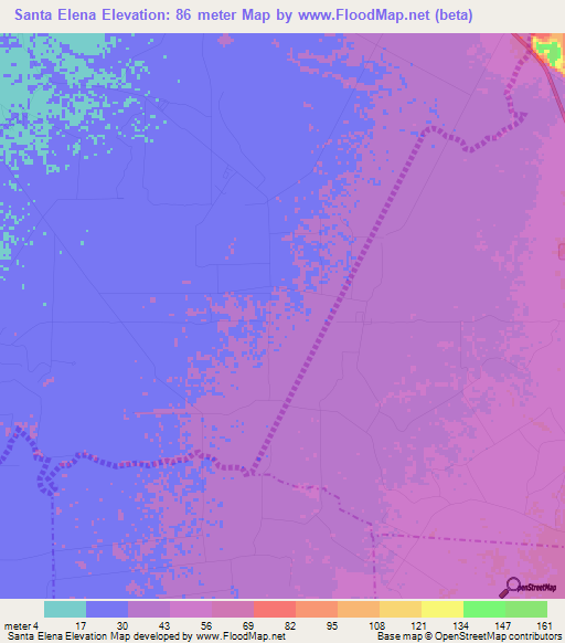 Santa Elena,Venezuela Elevation Map