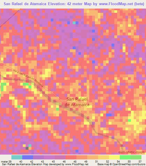 San Rafael de Atamaica,Venezuela Elevation Map