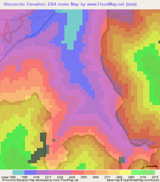 Rinconcito,Venezuela Elevation Map