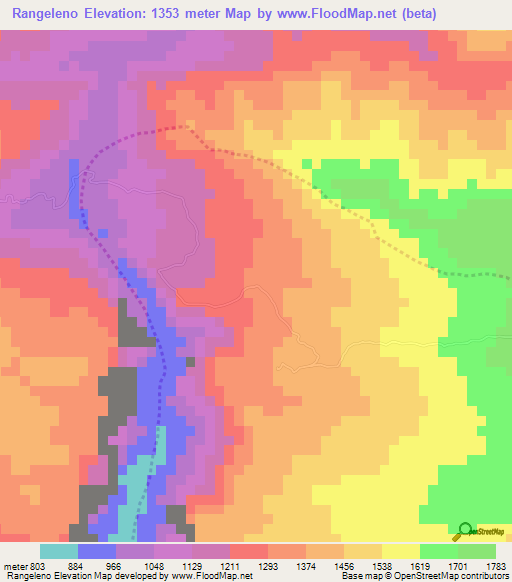 Rangeleno,Venezuela Elevation Map