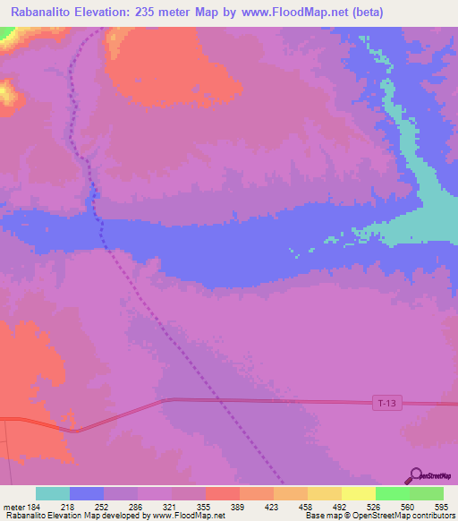 Rabanalito,Venezuela Elevation Map