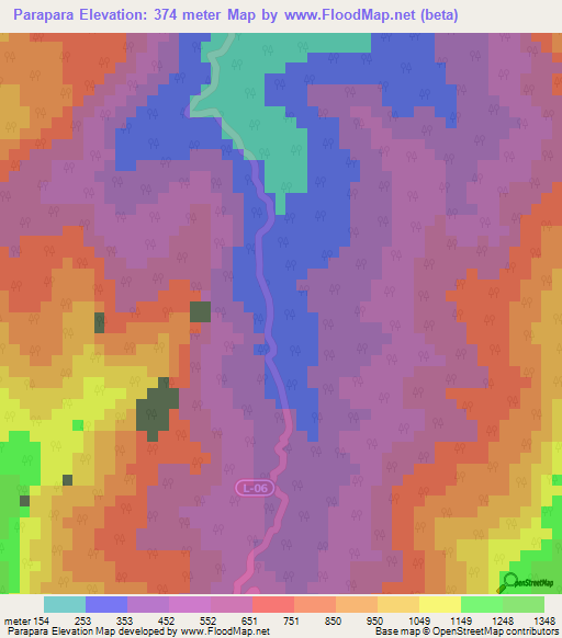 Parapara,Venezuela Elevation Map