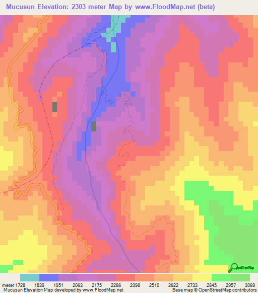Mucusun,Venezuela Elevation Map