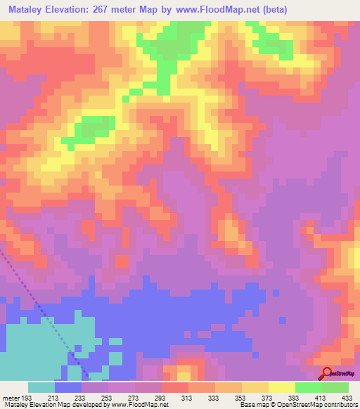 Mataley,Venezuela Elevation Map