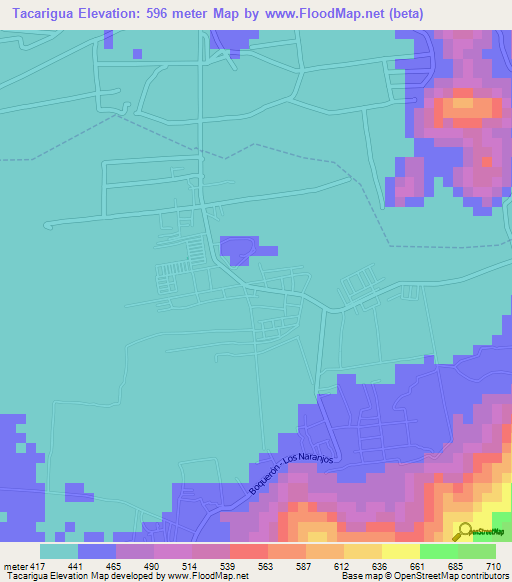 Tacarigua,Venezuela Elevation Map