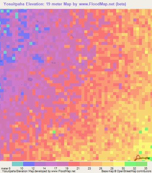 Yosuitpaha,Colombia Elevation Map