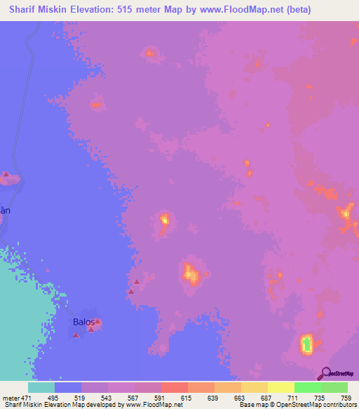 Sharif Miskin,Sudan Elevation Map