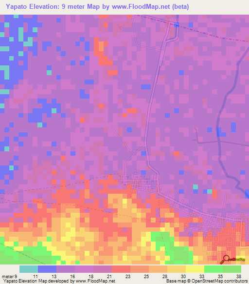 Yapato,Peru Elevation Map