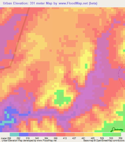 Urban,Peru Elevation Map