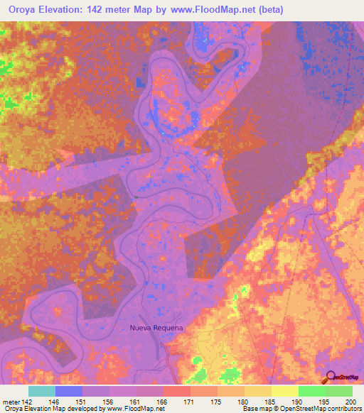 Oroya,Peru Elevation Map