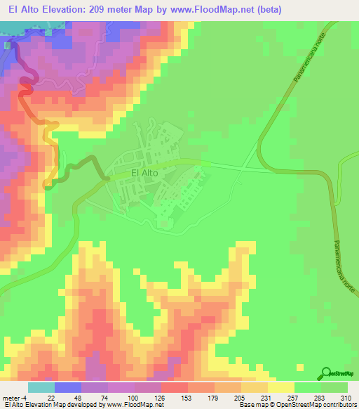 El Alto,Peru Elevation Map