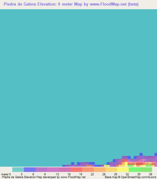 Piedra de Galera,Panama Elevation Map