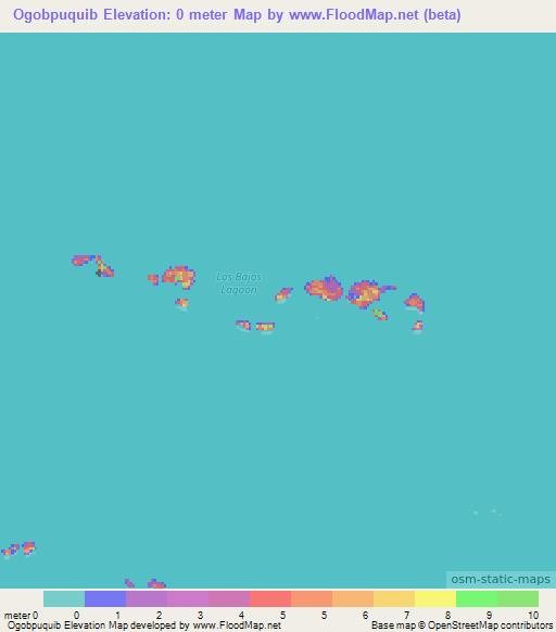 Ogobpuquib,Panama Elevation Map