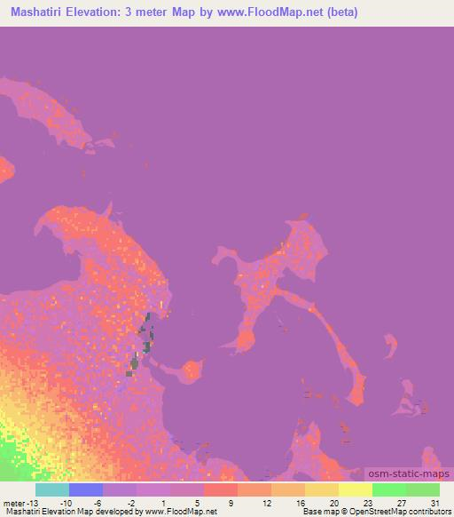 Mashatiri,Sudan Elevation Map