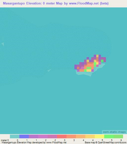 Masargantupo,Panama Elevation Map