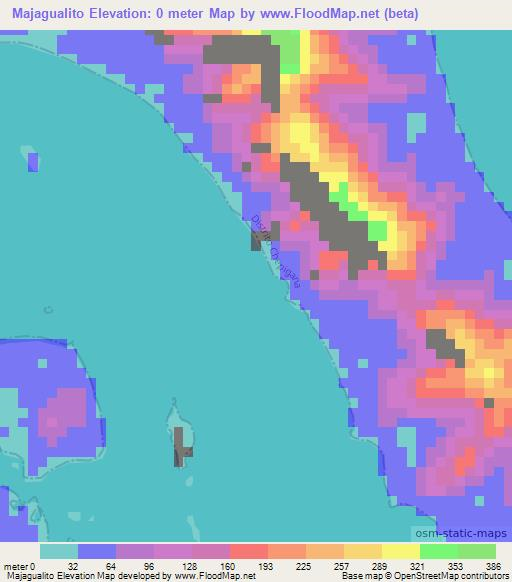 Majagualito,Panama Elevation Map