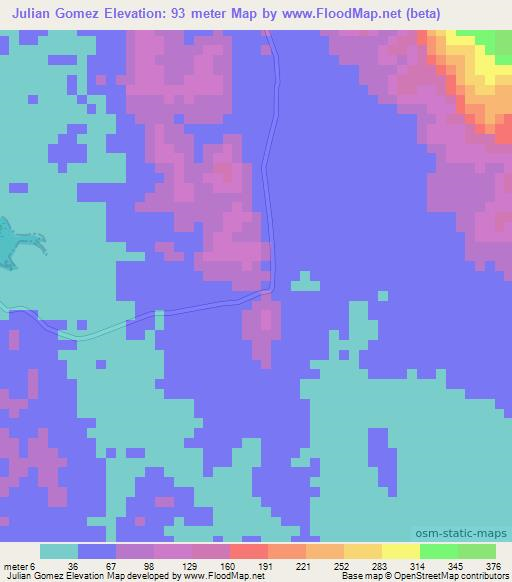 Julian Gomez,Panama Elevation Map