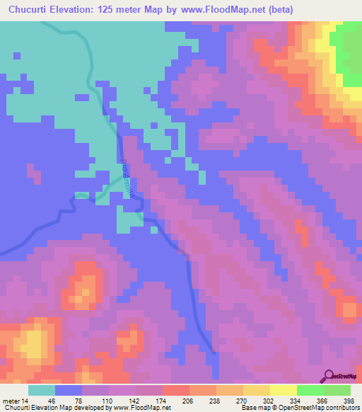 Chucurti,Panama Elevation Map
