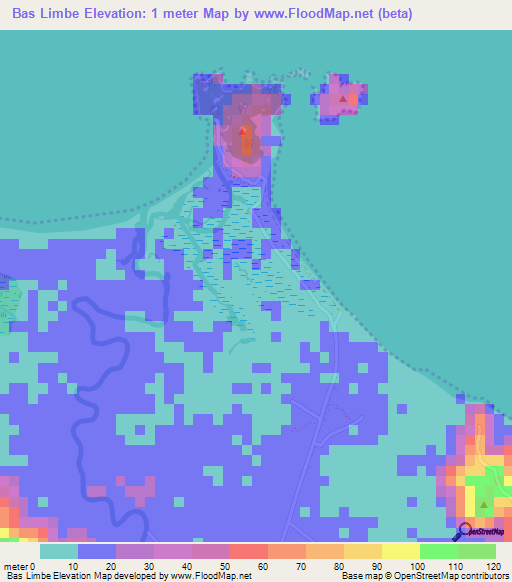 Bas Limbe,Haiti Elevation Map