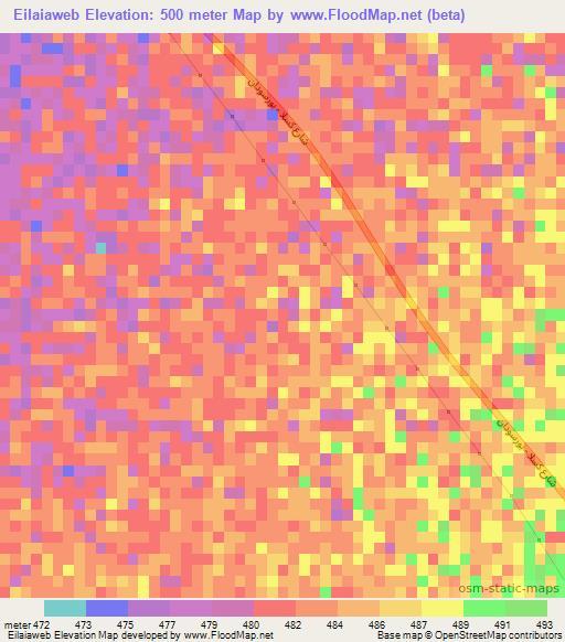 Eilaiaweb,Sudan Elevation Map