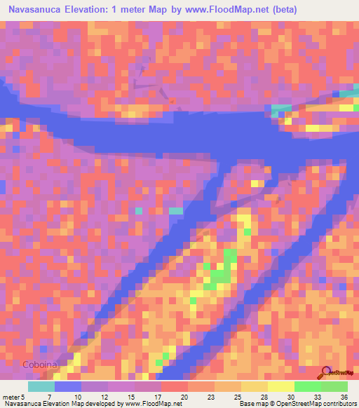 Navasanuca,Venezuela Elevation Map