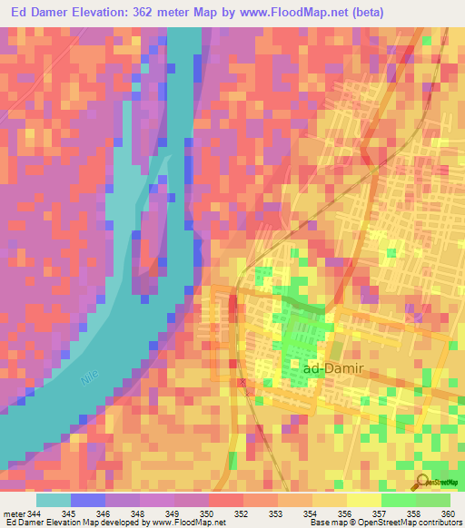 Ed Damer,Sudan Elevation Map