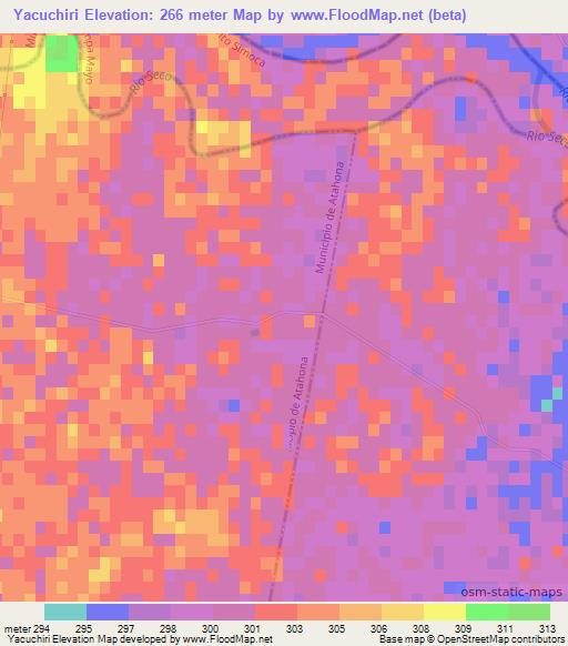 Yacuchiri,Argentina Elevation Map