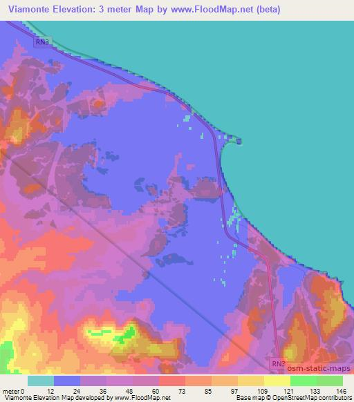 Viamonte,Argentina Elevation Map