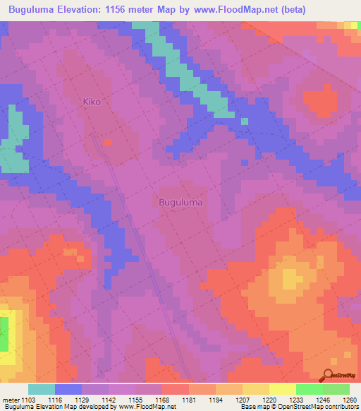 Buguluma,Uganda Elevation Map