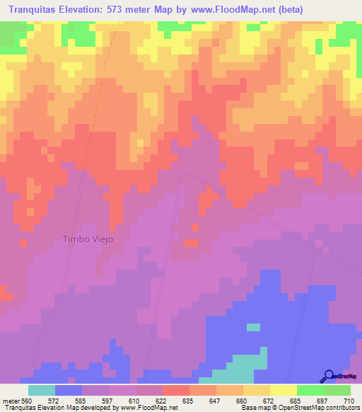 Tranquitas,Argentina Elevation Map