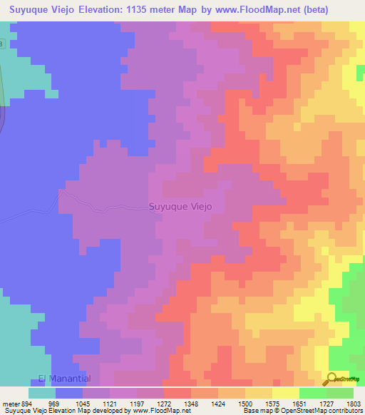 Suyuque Viejo,Argentina Elevation Map