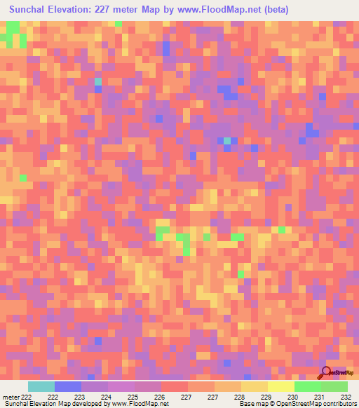 Sunchal,Argentina Elevation Map