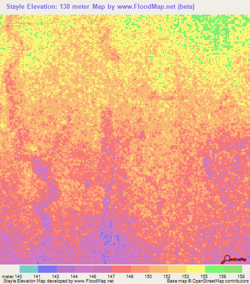Stayle,Argentina Elevation Map