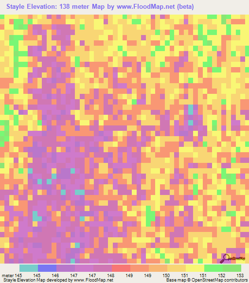 Stayle,Argentina Elevation Map