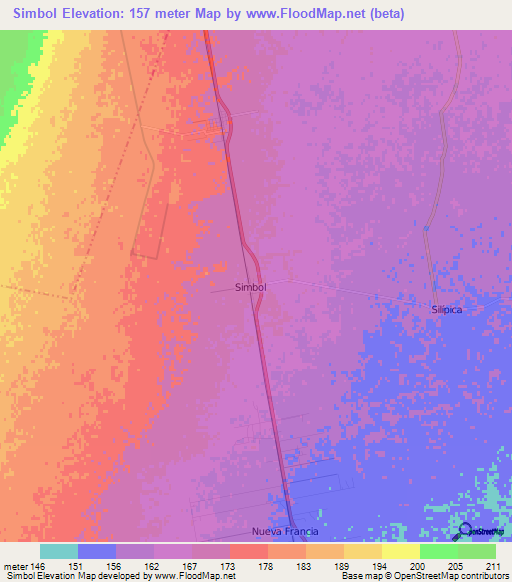 Simbol,Argentina Elevation Map