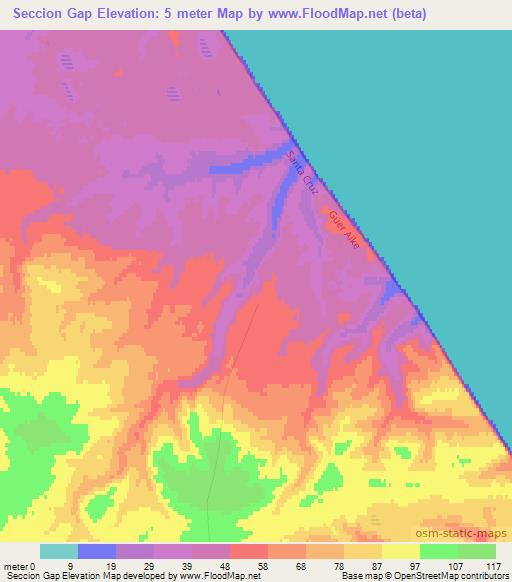 Seccion Gap,Argentina Elevation Map