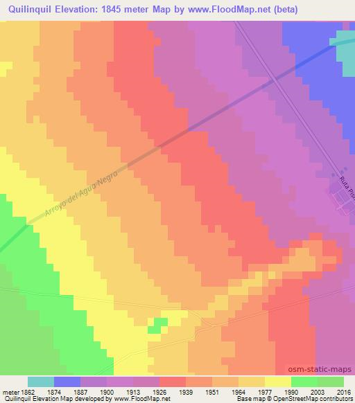 Quilinquil,Argentina Elevation Map