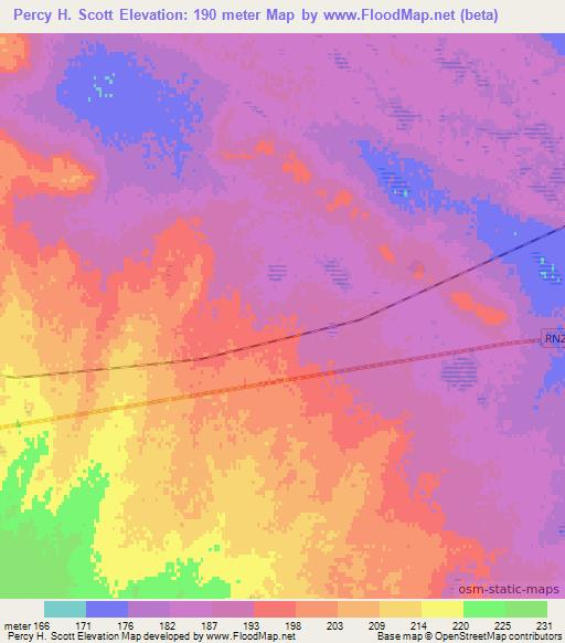 Percy H. Scott,Argentina Elevation Map