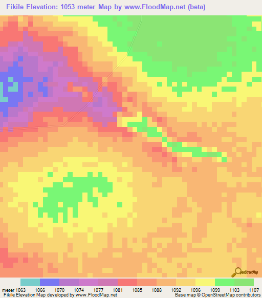 Fikile,Congo (Kinshasa) Elevation Map