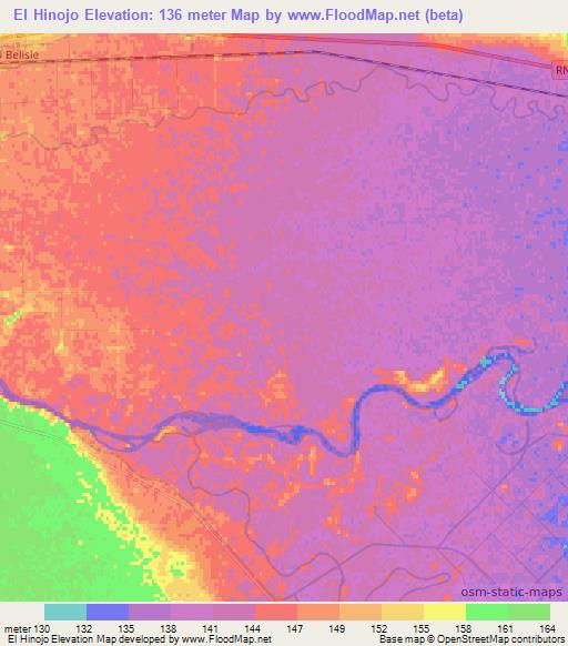 El Hinojo,Argentina Elevation Map