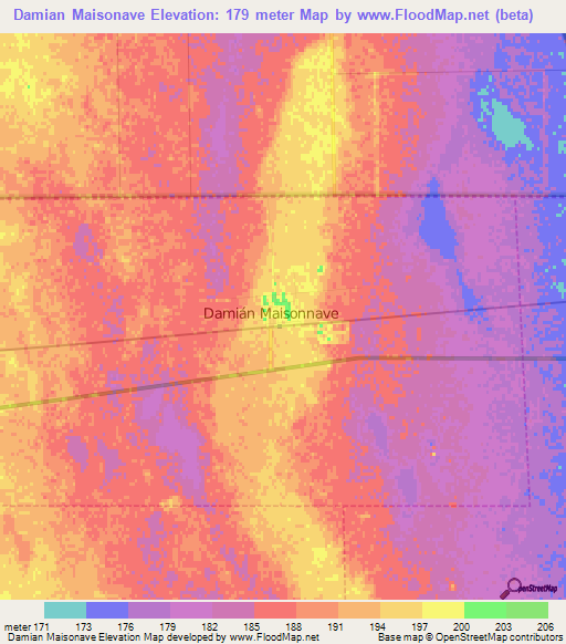 Damian Maisonave,Argentina Elevation Map
