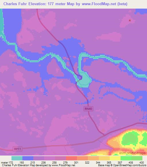 Charles Fuhr,Argentina Elevation Map